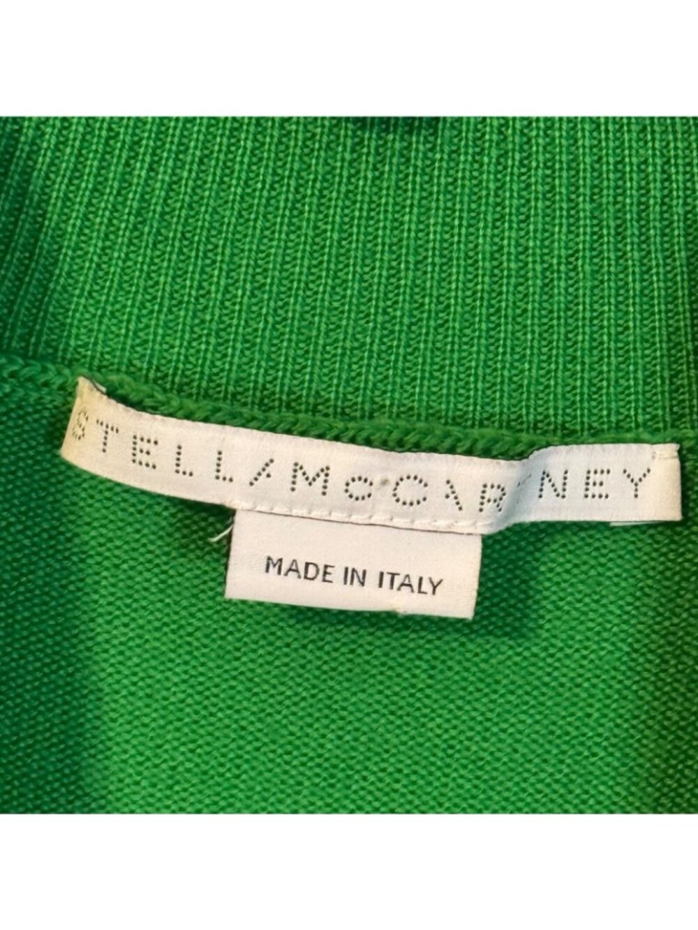 Stella McCartney Green Wool Long Sleeve Turtleneck Sweater Dress Size 8 Dress. - Picture 4 of 12